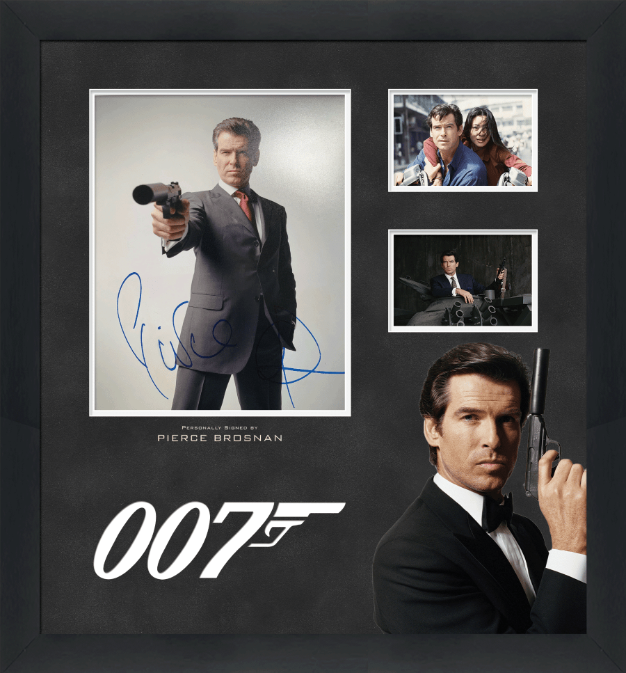 Pierce Brosnan Signed James Bond Display - Memorabilia Framers Shop
